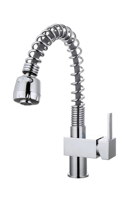 Brass Kitchen Mixer Faucet With Single Handle To Kitchen T81095A